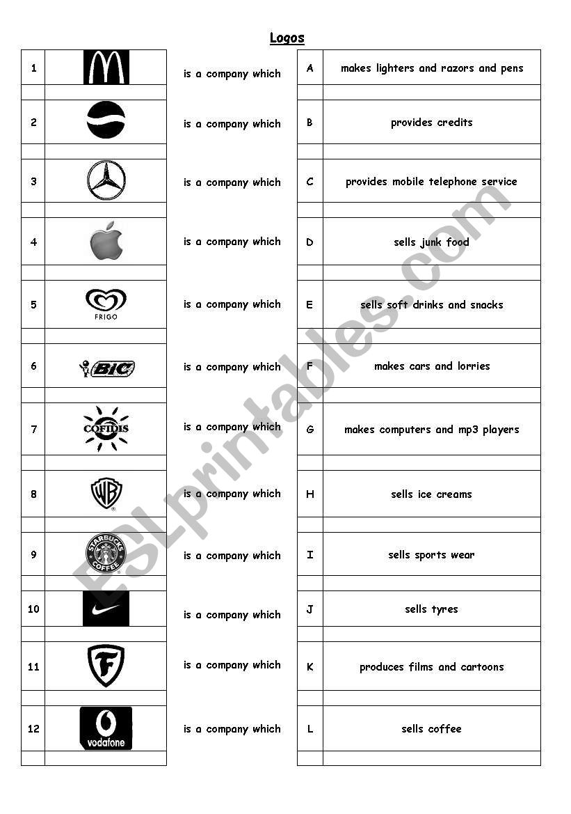 Logos worksheet