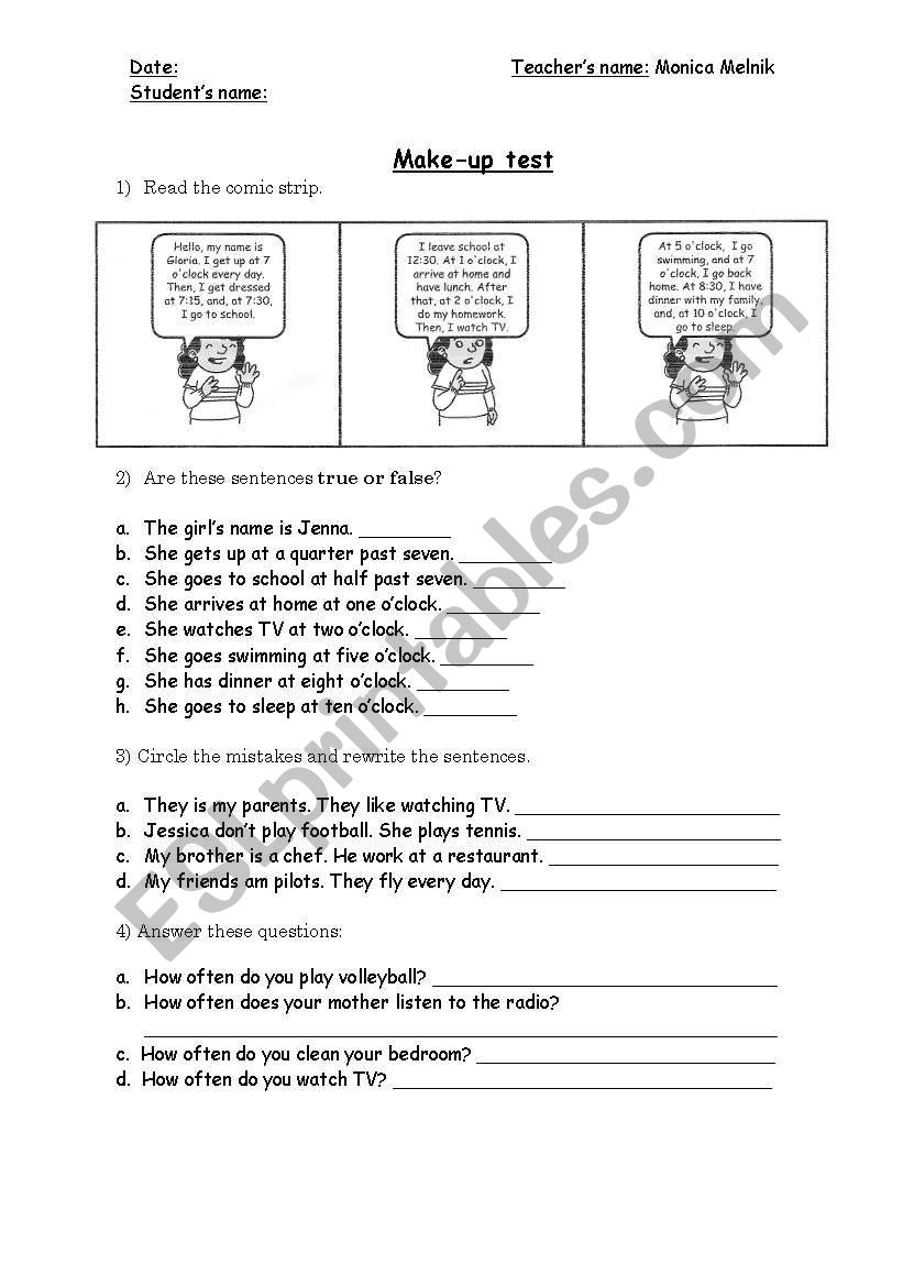 Present Simple worksheet