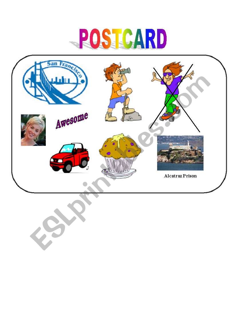 POSTCARD NÂ°2 worksheet