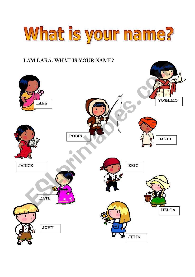 What is your name? worksheet