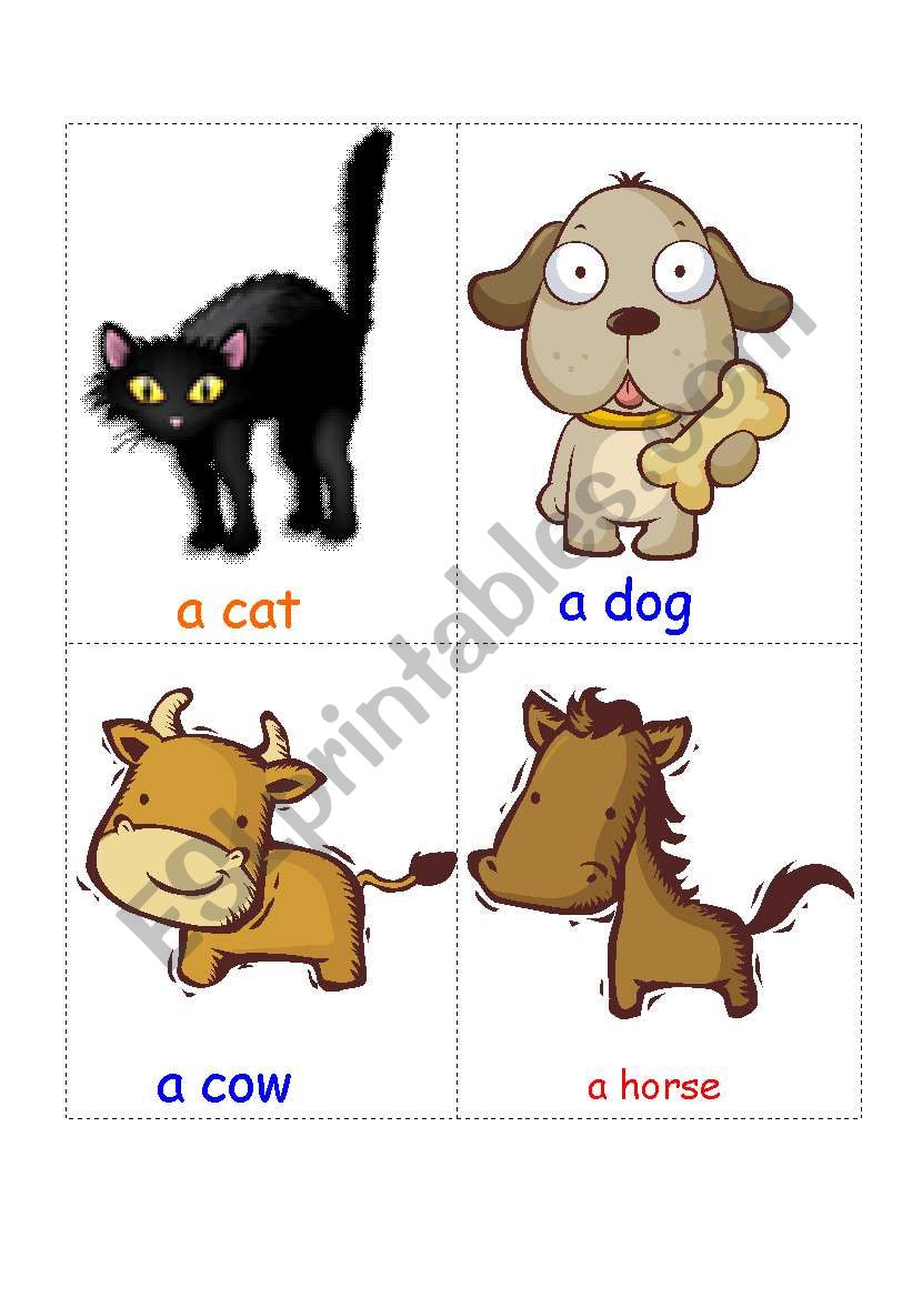 animals worksheet