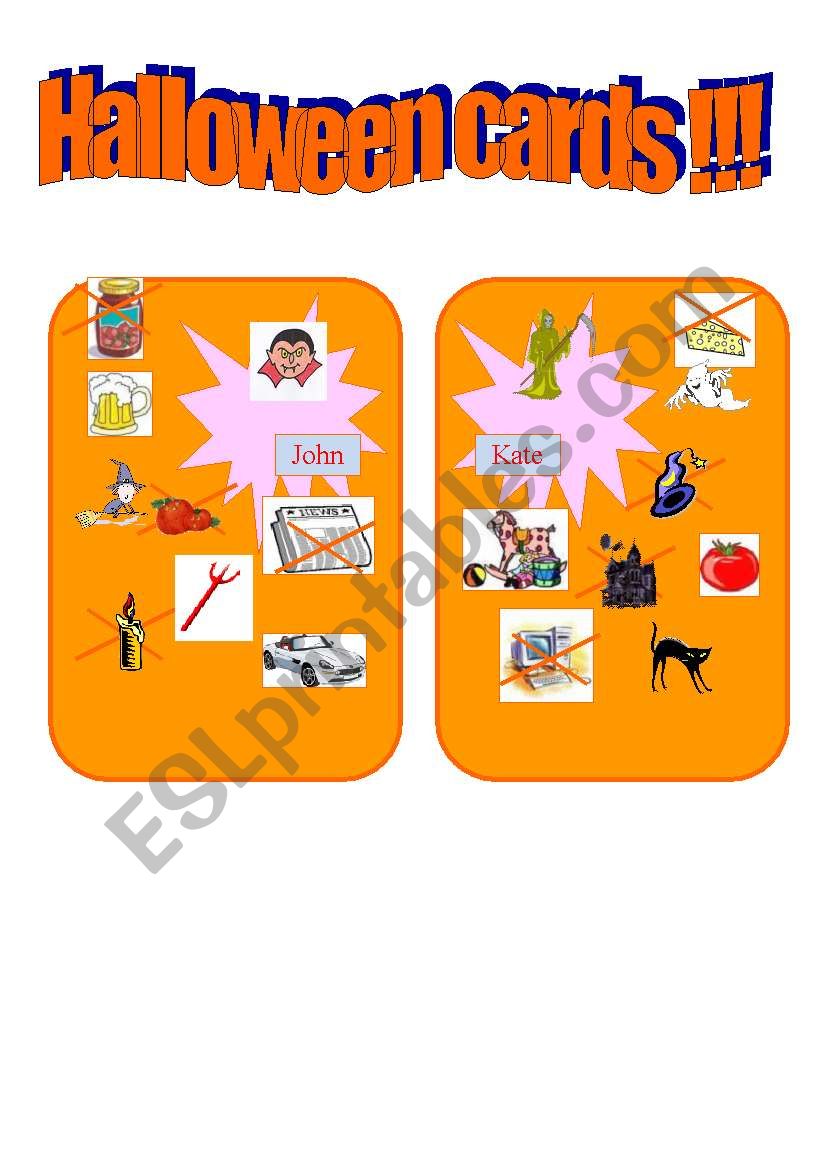 HALLOWEEN activity cards !!!!!!!!!!!! 2/4