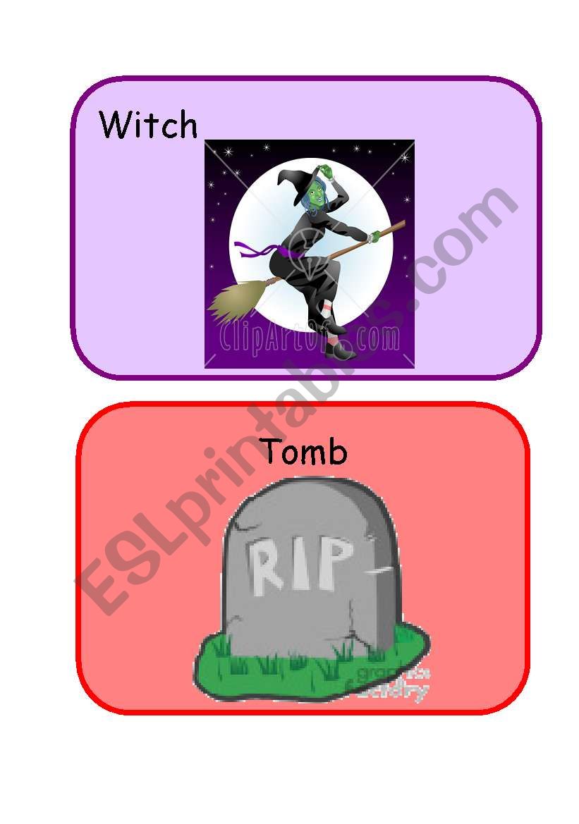 Witch ans Tomb  worksheet