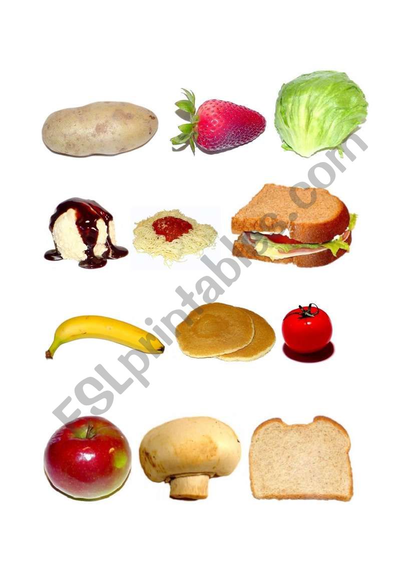 Food/ 2 pages worksheet