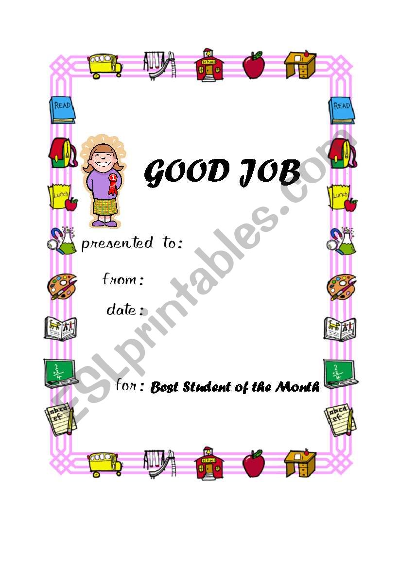 Award 2 worksheet