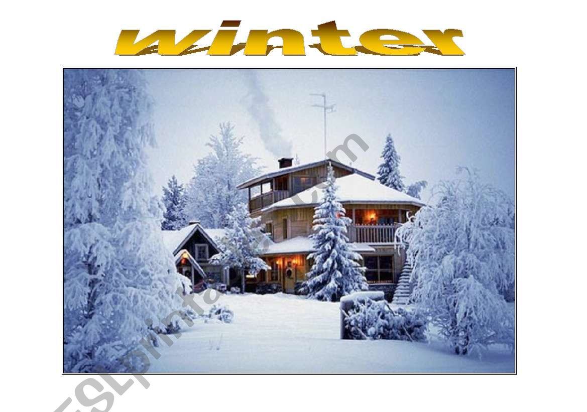 seasons worksheet