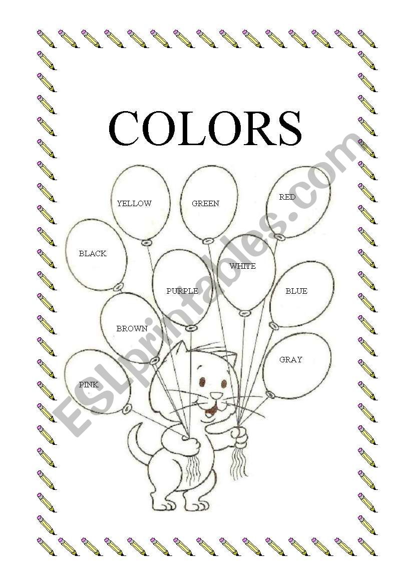 Colors worksheet