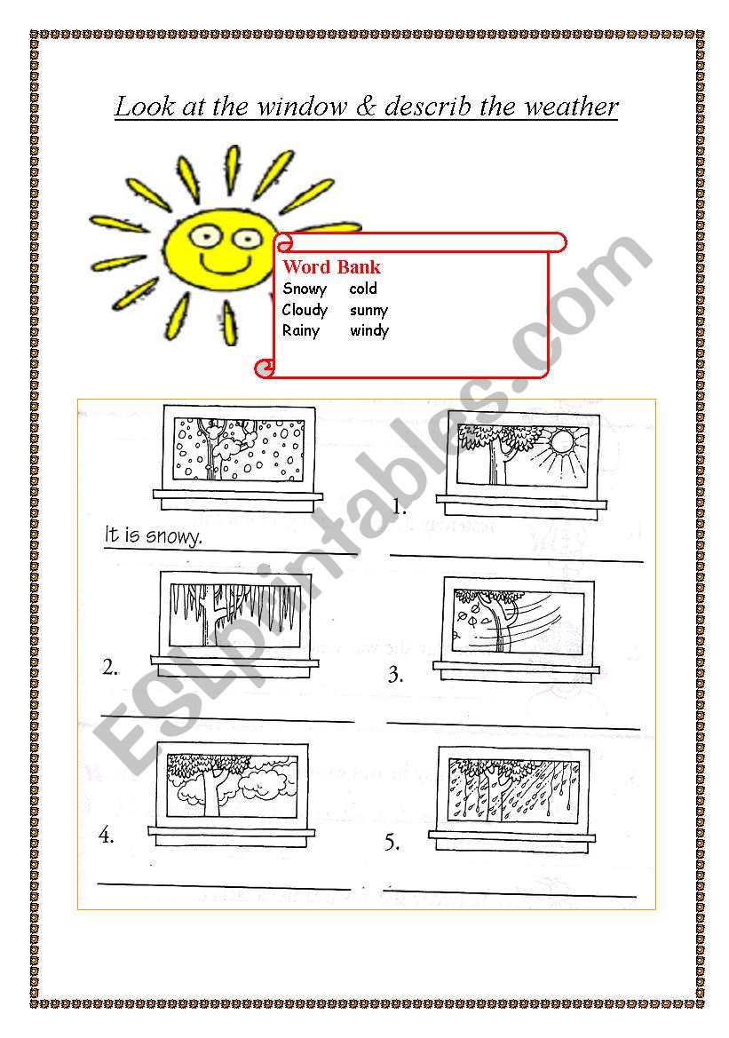 weather worksheet