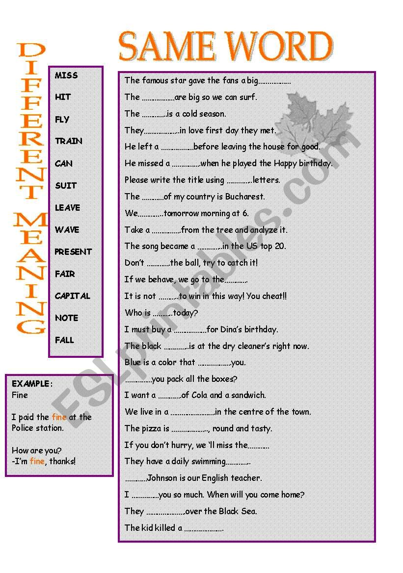 same-word-different-meaning-esl-worksheet-by-donapeter