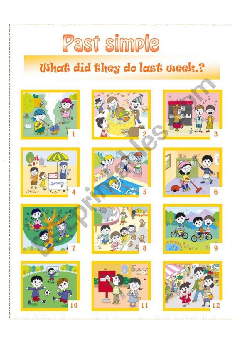 past simple worksheet worksheet