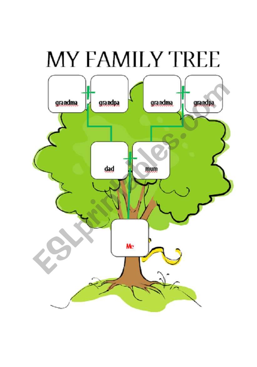 Family tree - worksheet worksheet