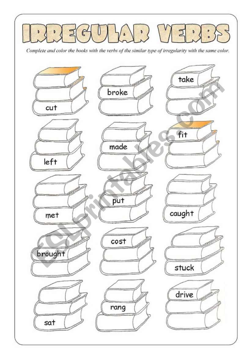 Irregular Verbs worksheet