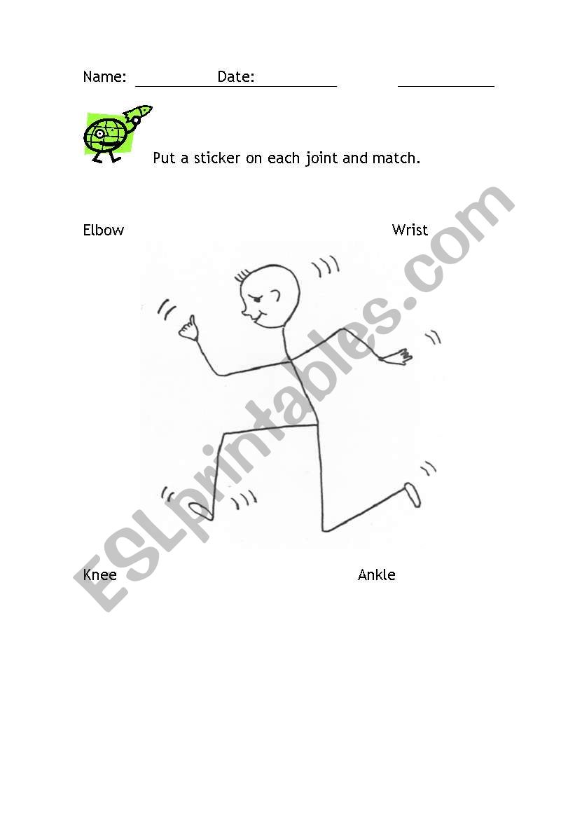 English worksheets: Joints