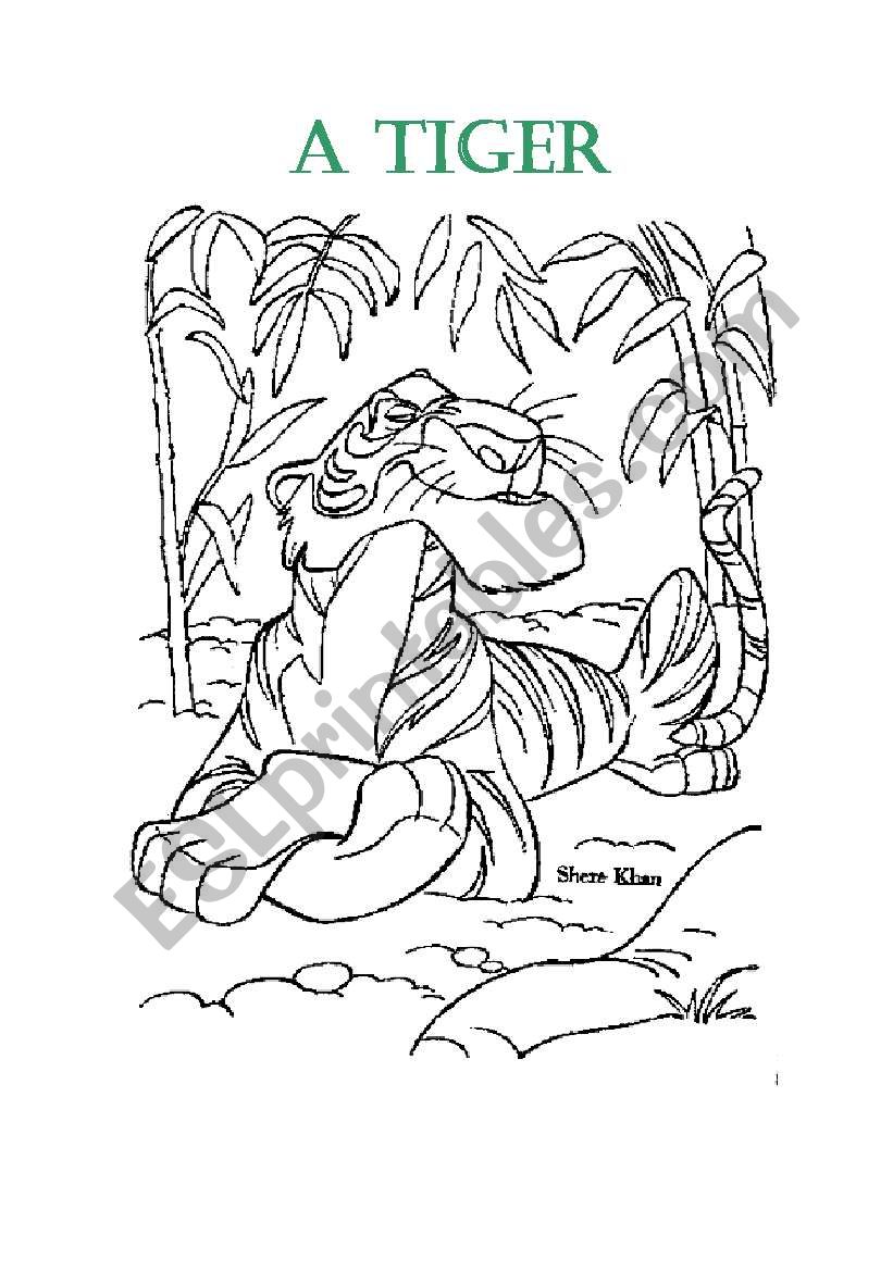 A Tiger worksheet