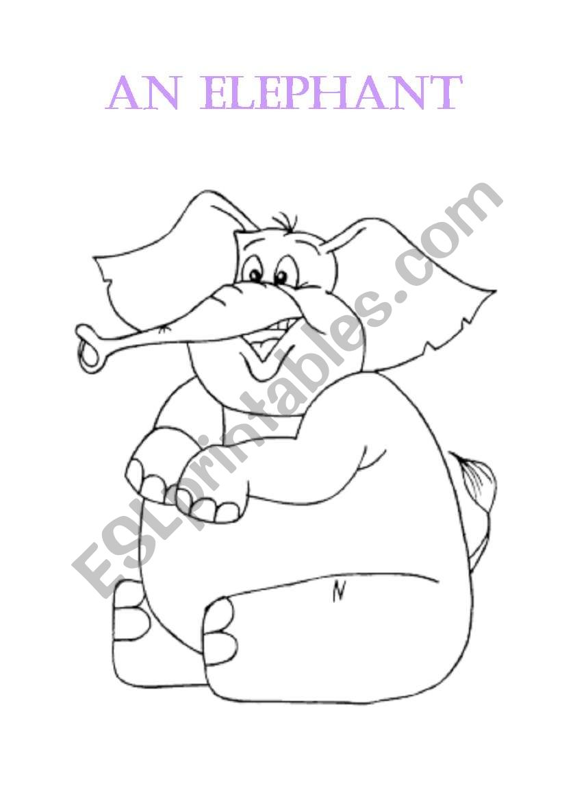 An Elephant worksheet