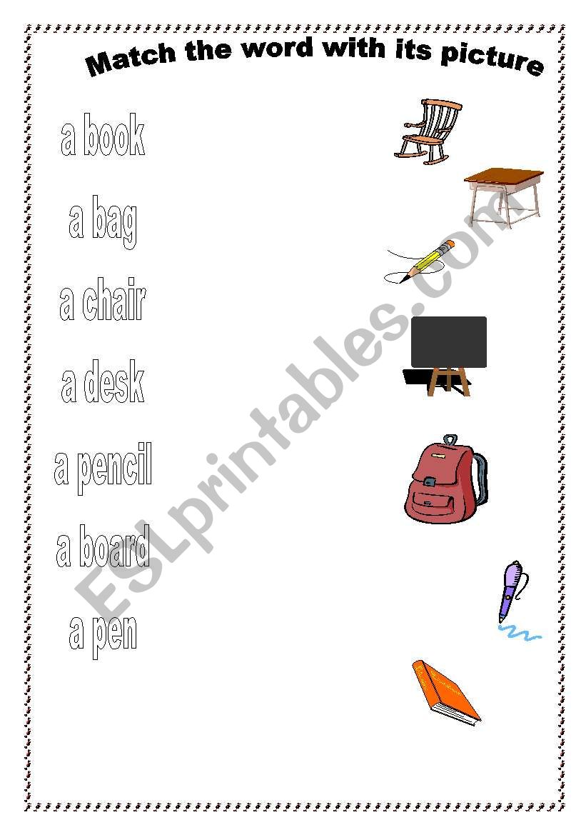 inside the classroom worksheet