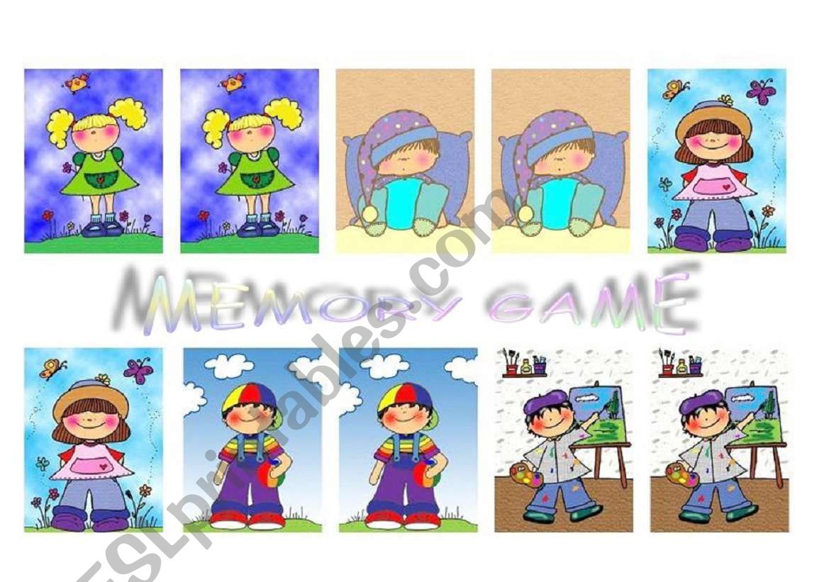 MEMORY GAME (BOYS, GIRLS, CLOTHES)