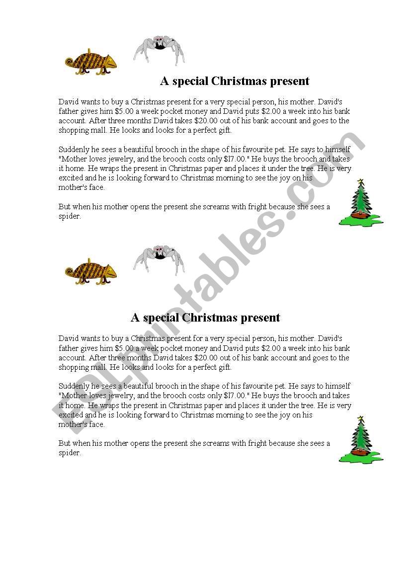 reading Christmas! worksheet