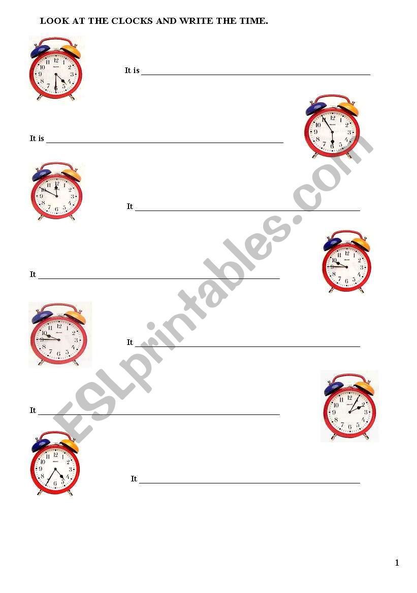 time worksheet