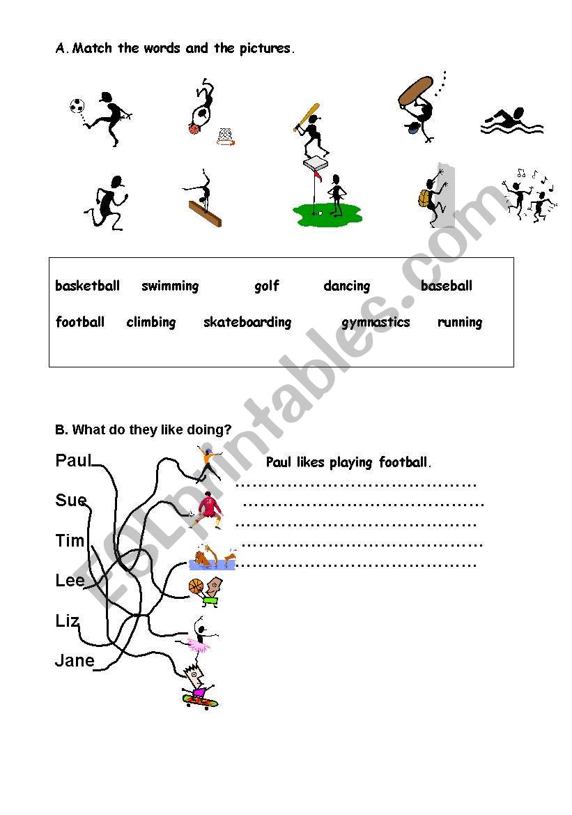 likes-dislikes worksheet