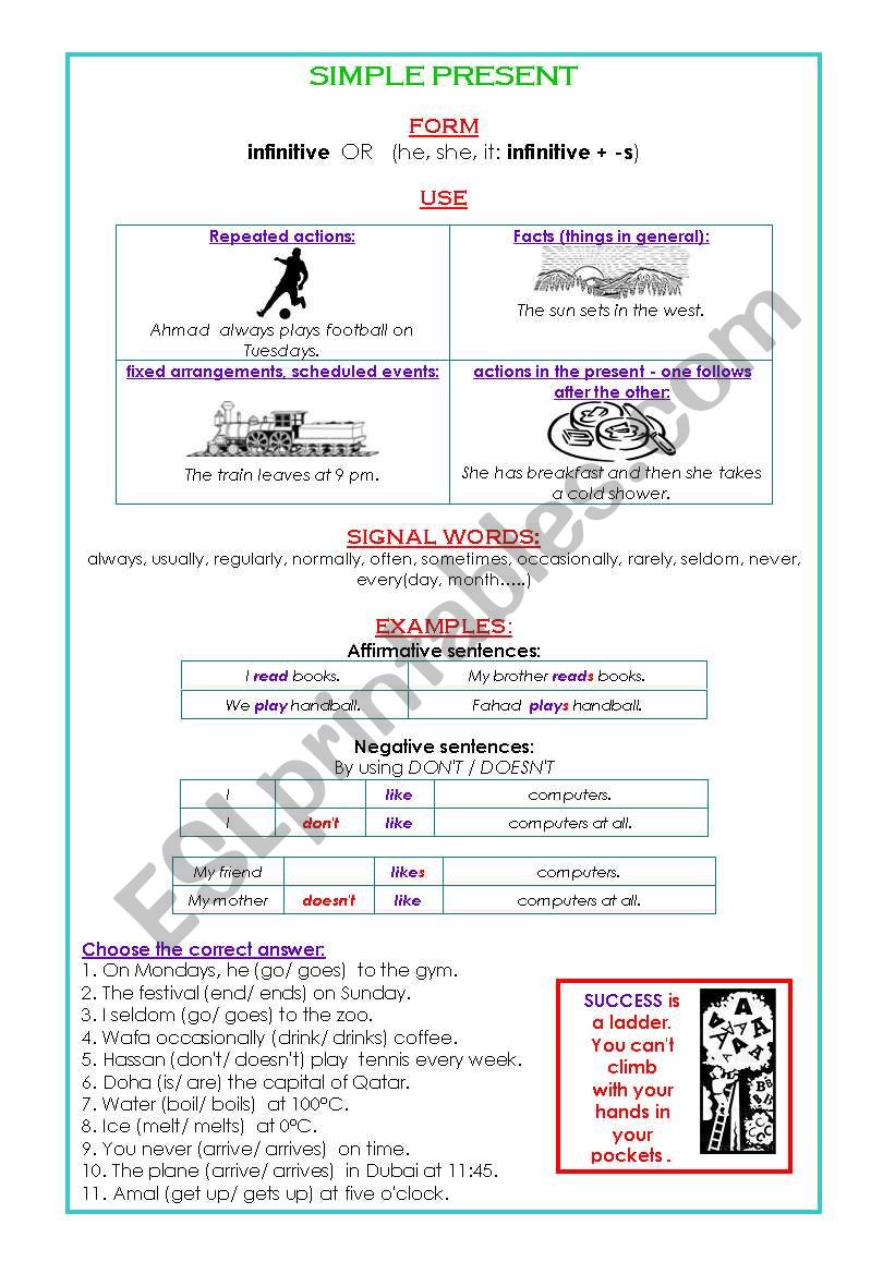 Simple Present worksheet