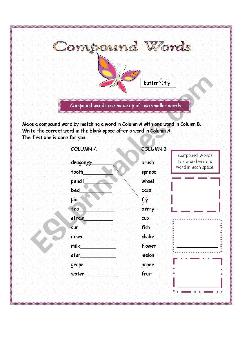 Compound Words worksheet