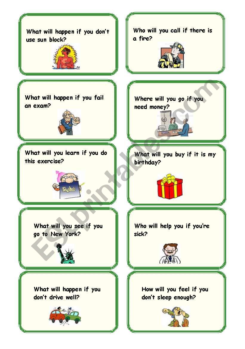 1st Conditional Conversation Questions