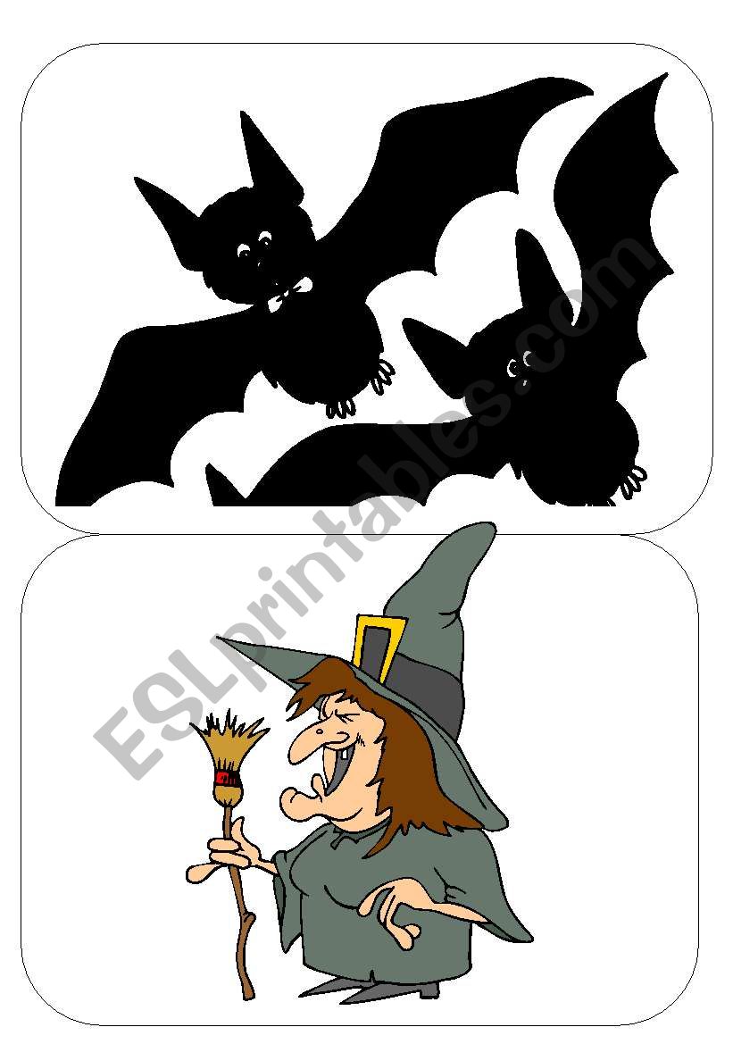 HALLOWEEN FLASHCARDS 1 worksheet