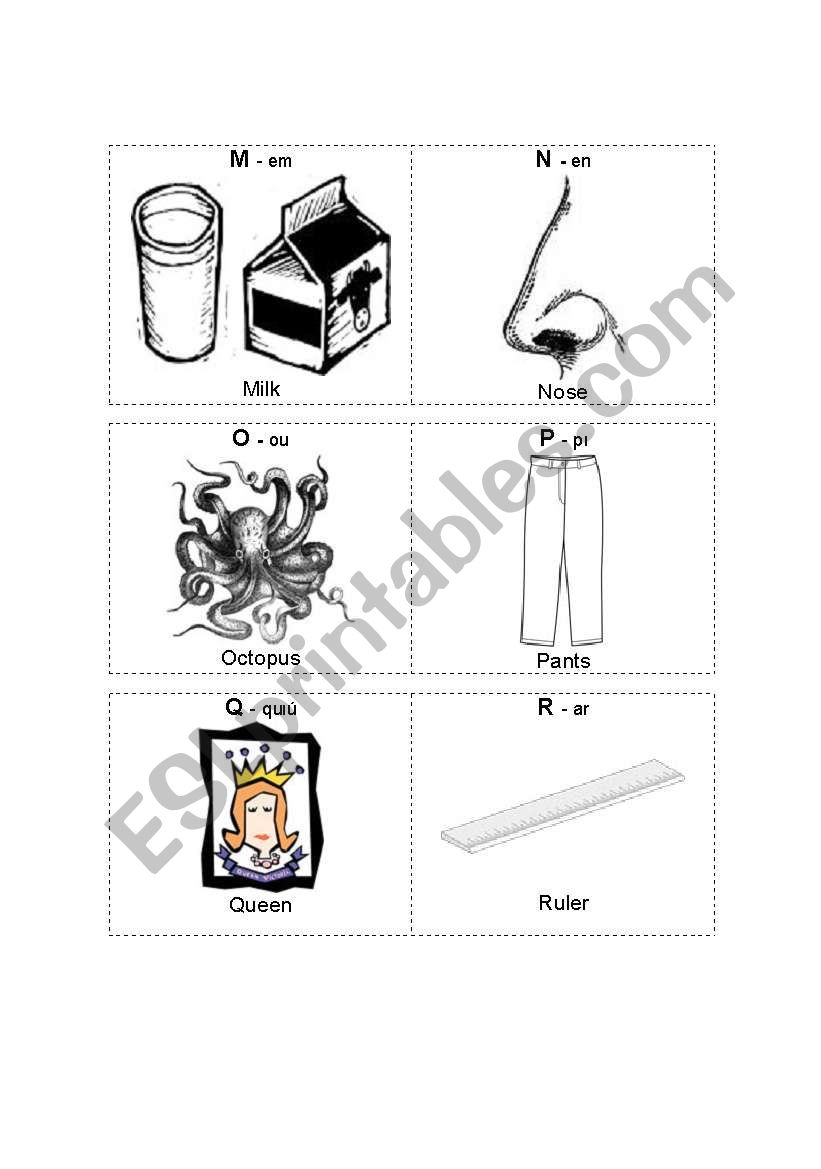 The ABC (M-Z) worksheet