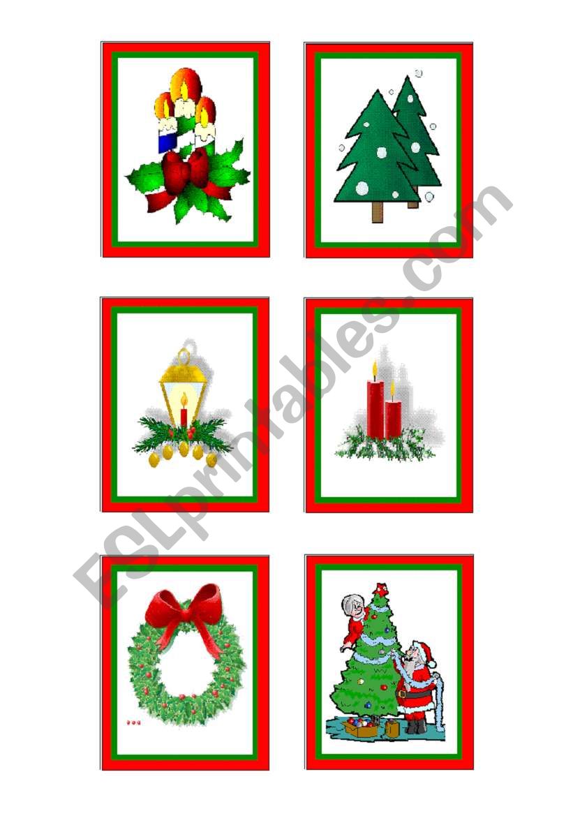 Christmas-cards 5 - 10 worksheet