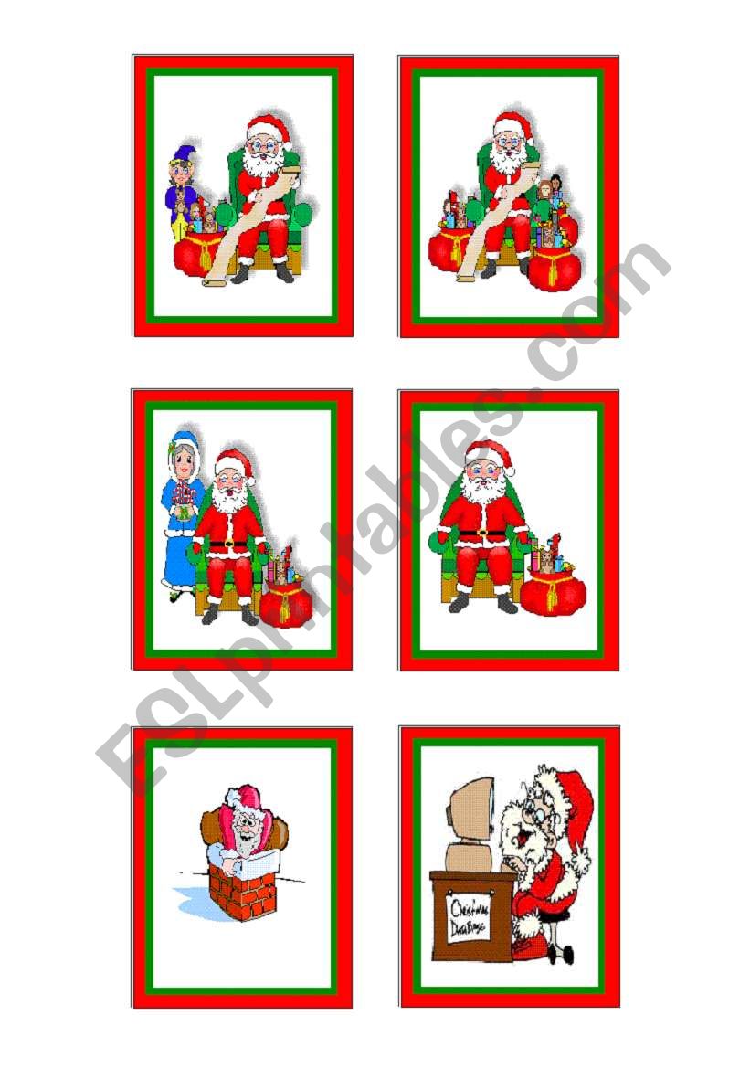 Christmas-cards 6 - 10 worksheet