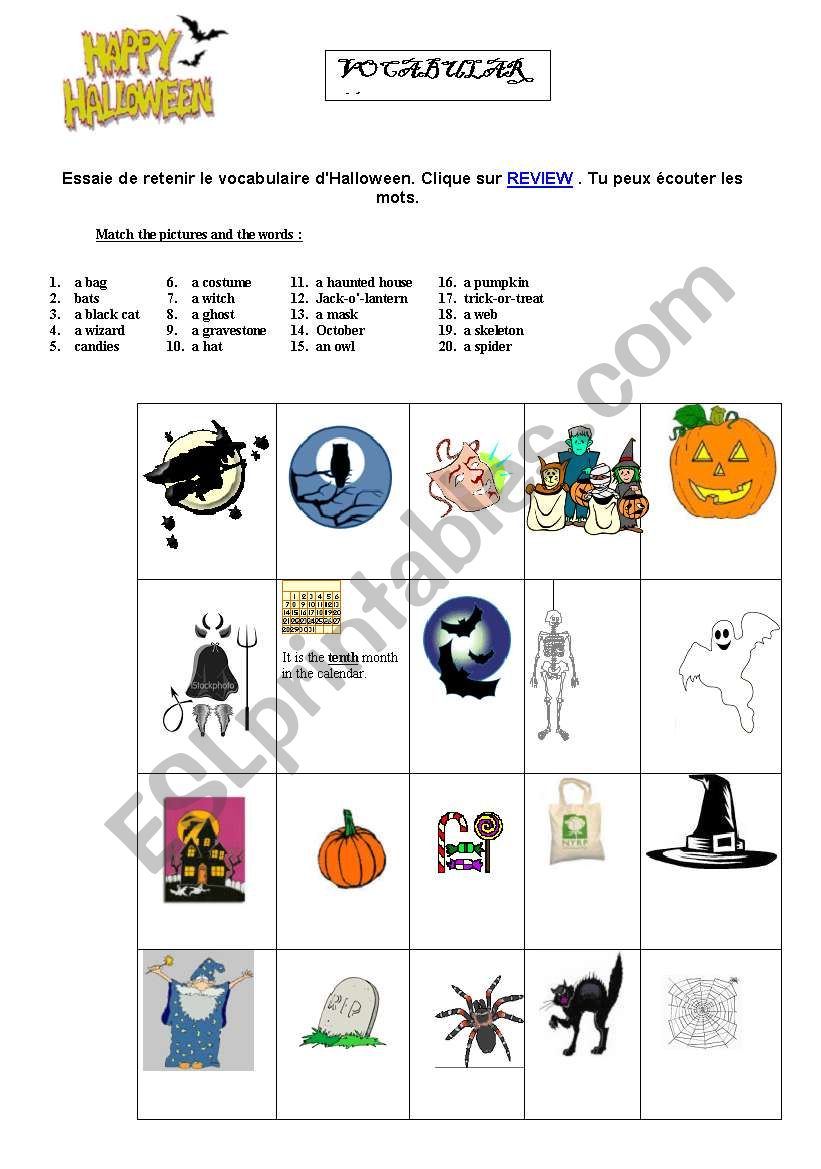 halloween worksheet worksheet