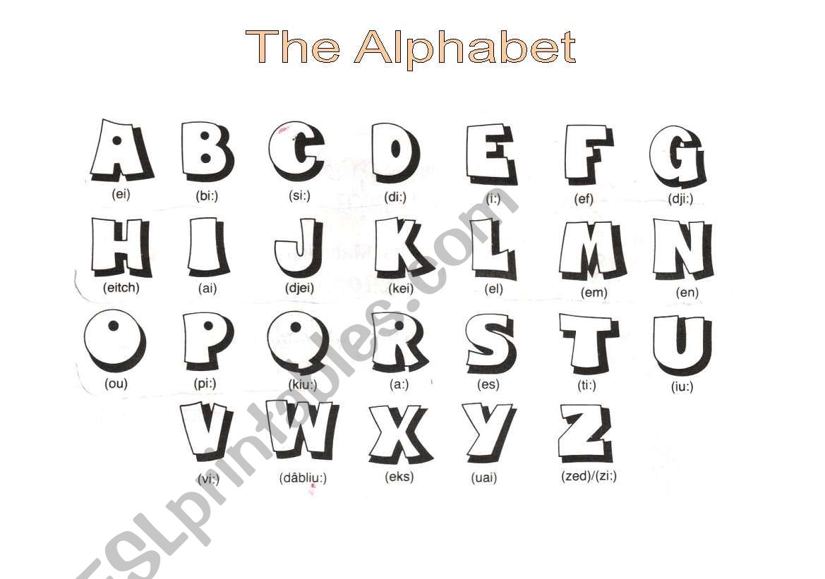 the alphabet worksheet