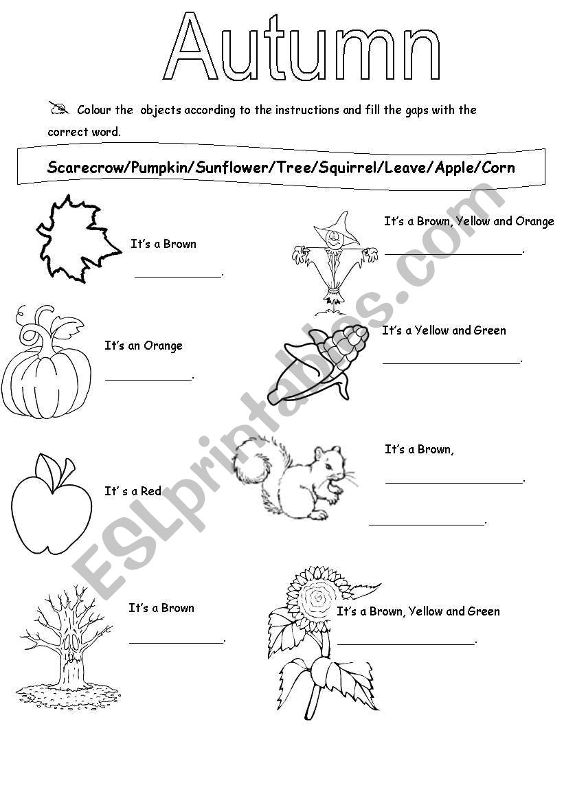 autumn-esl-worksheet-by-sviviana