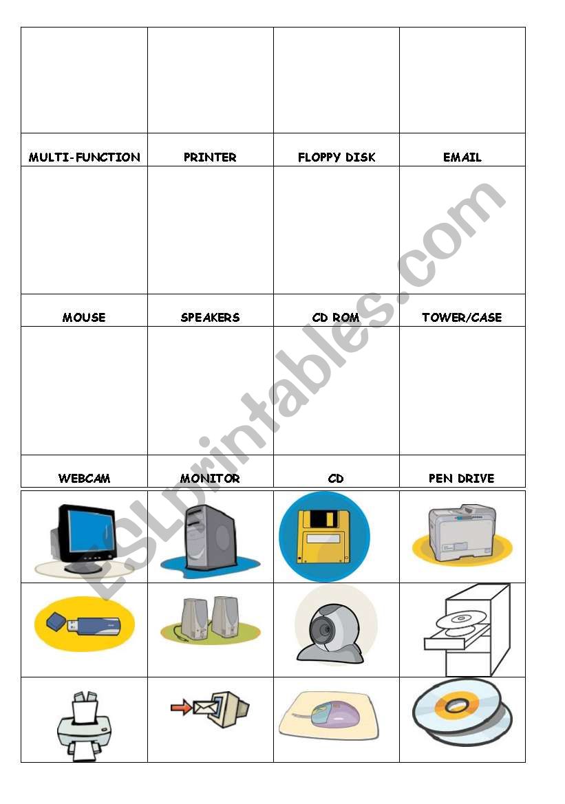 computer words worksheet