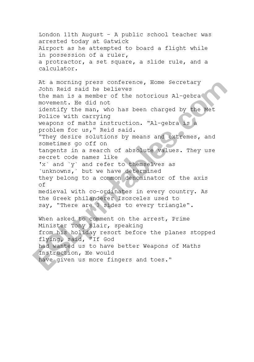 reading between the lines worksheet
