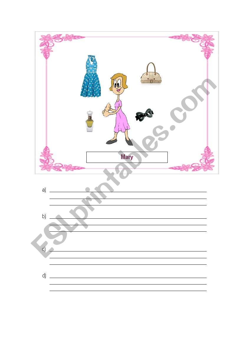 POSSESSIVES - Part 2 worksheet