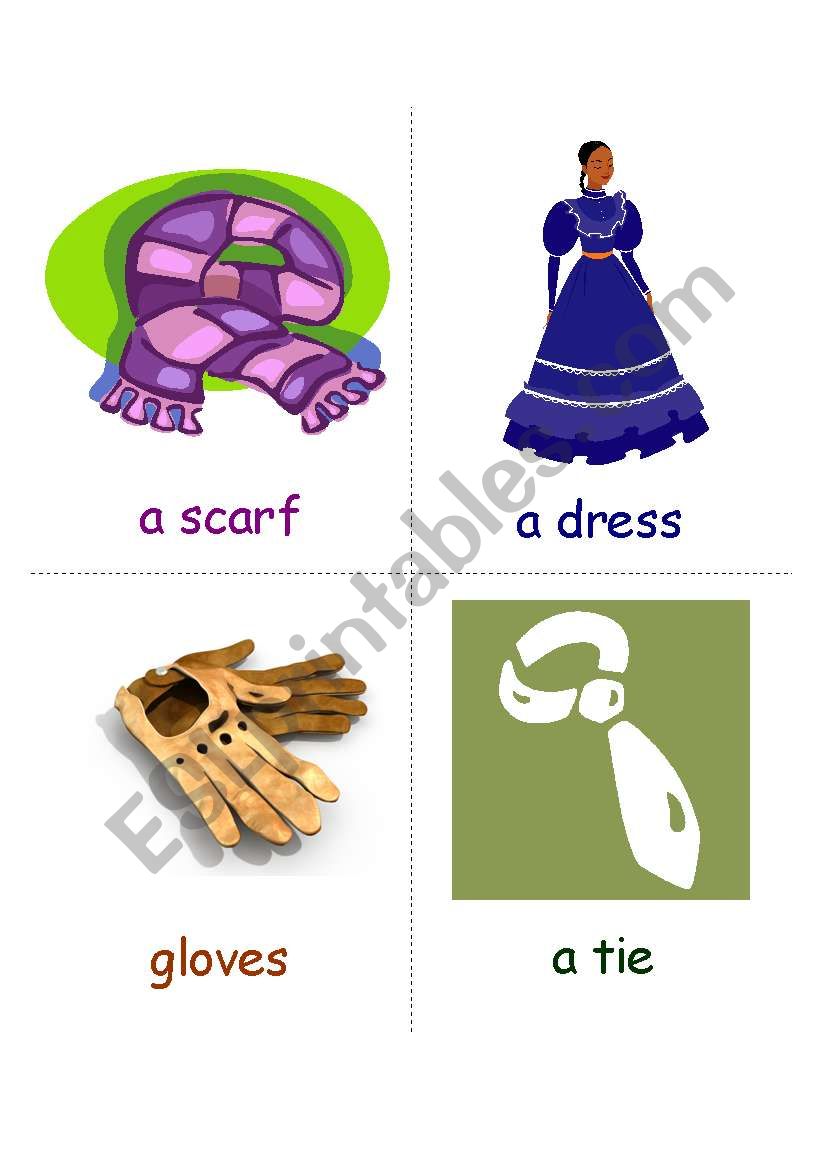 clothes worksheet