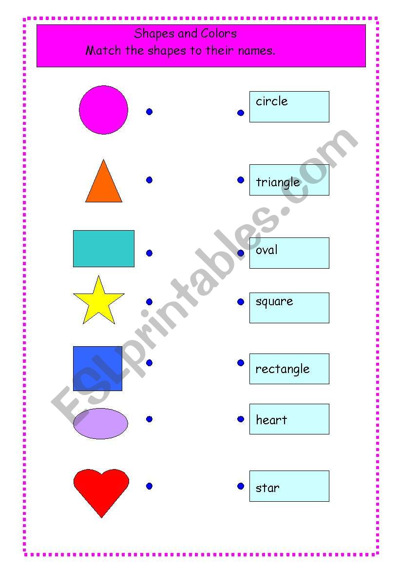 Shapes and Colors worksheet