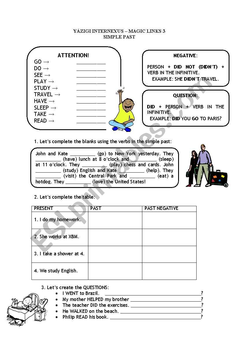 Simple Past worksheet