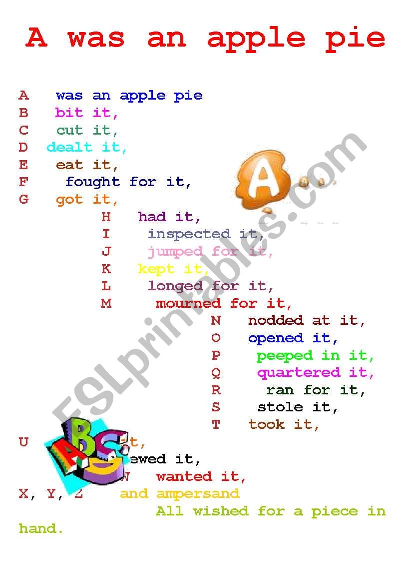 ALPHABET worksheet