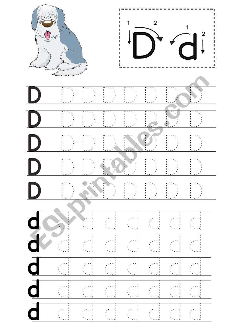 Kindergarten Writing Foundation D-F