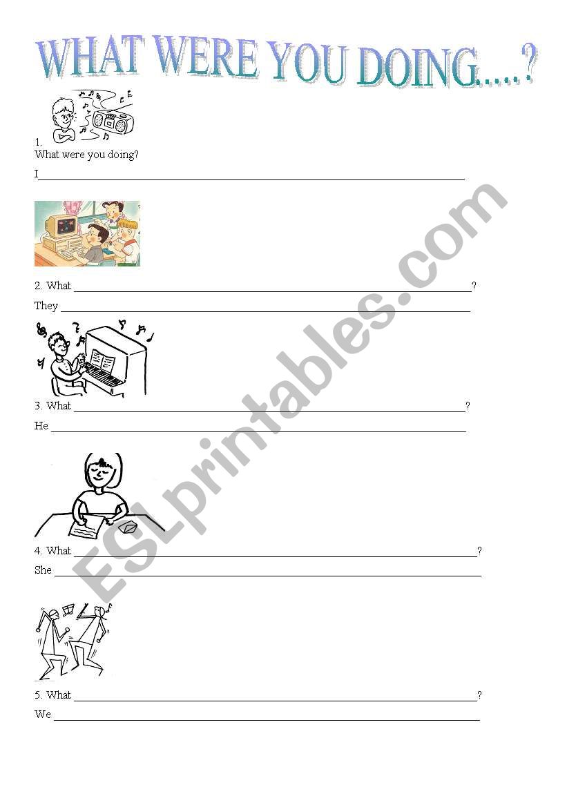 Past Continuous  worksheet