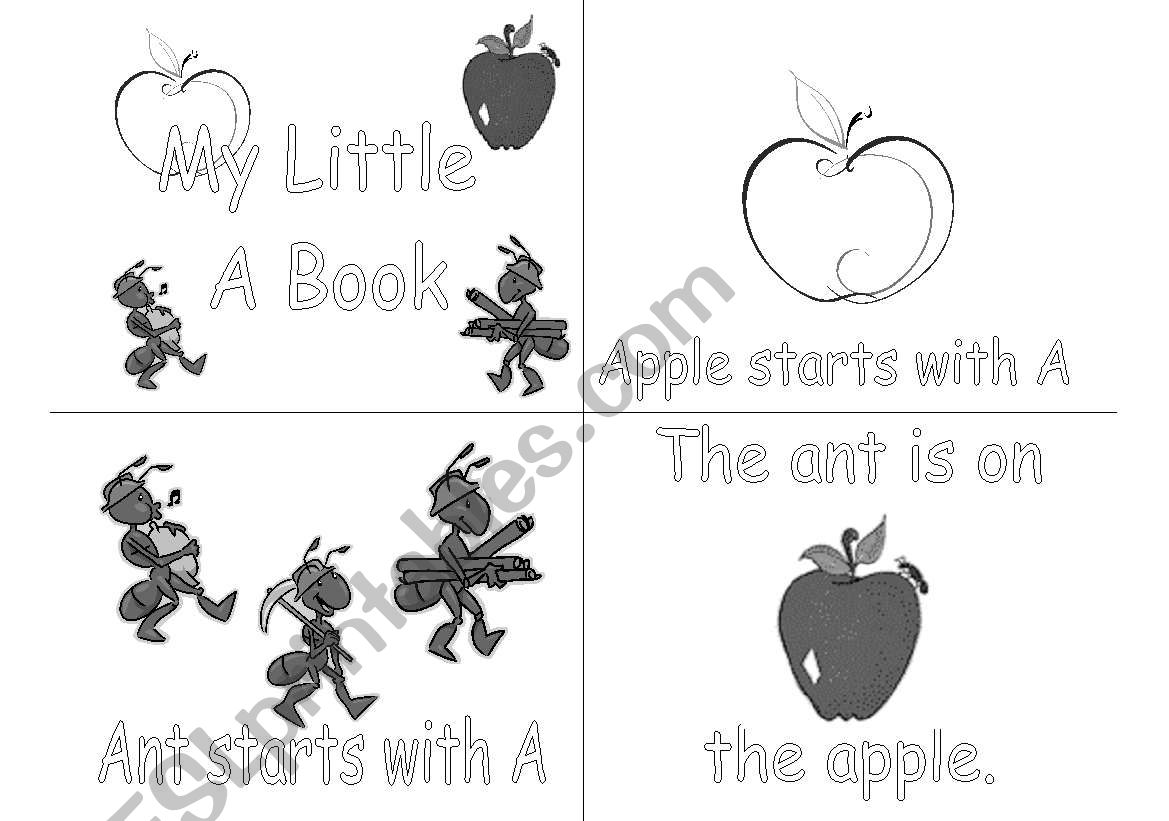 A alphabet book worksheet