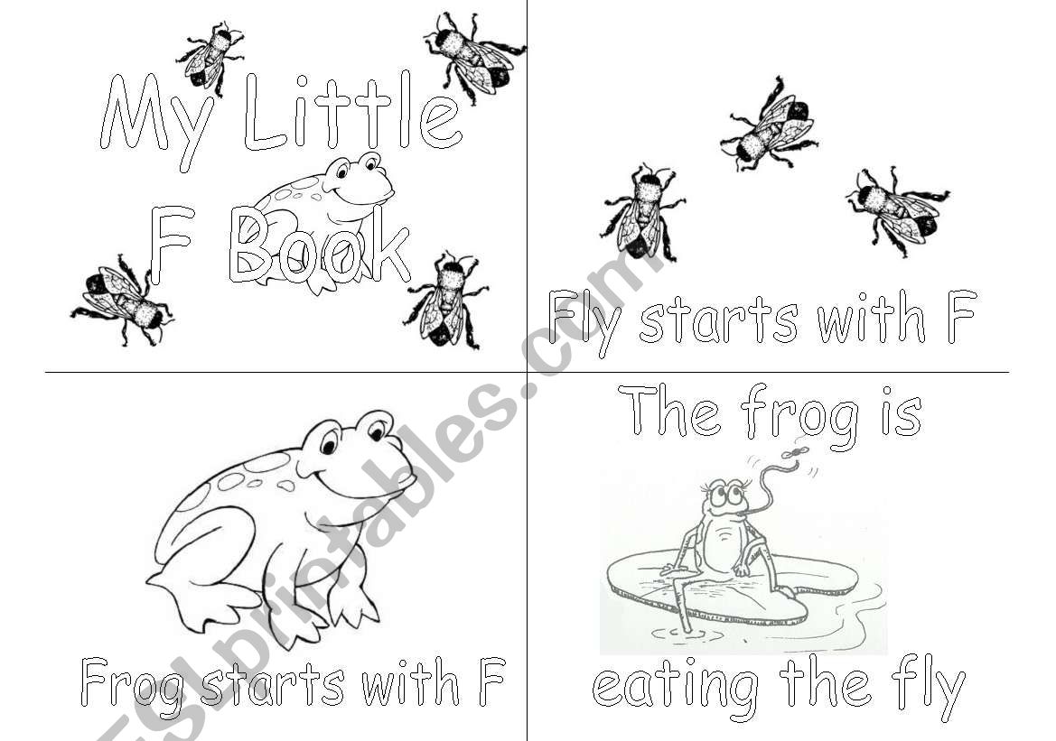 F alphabet book worksheet