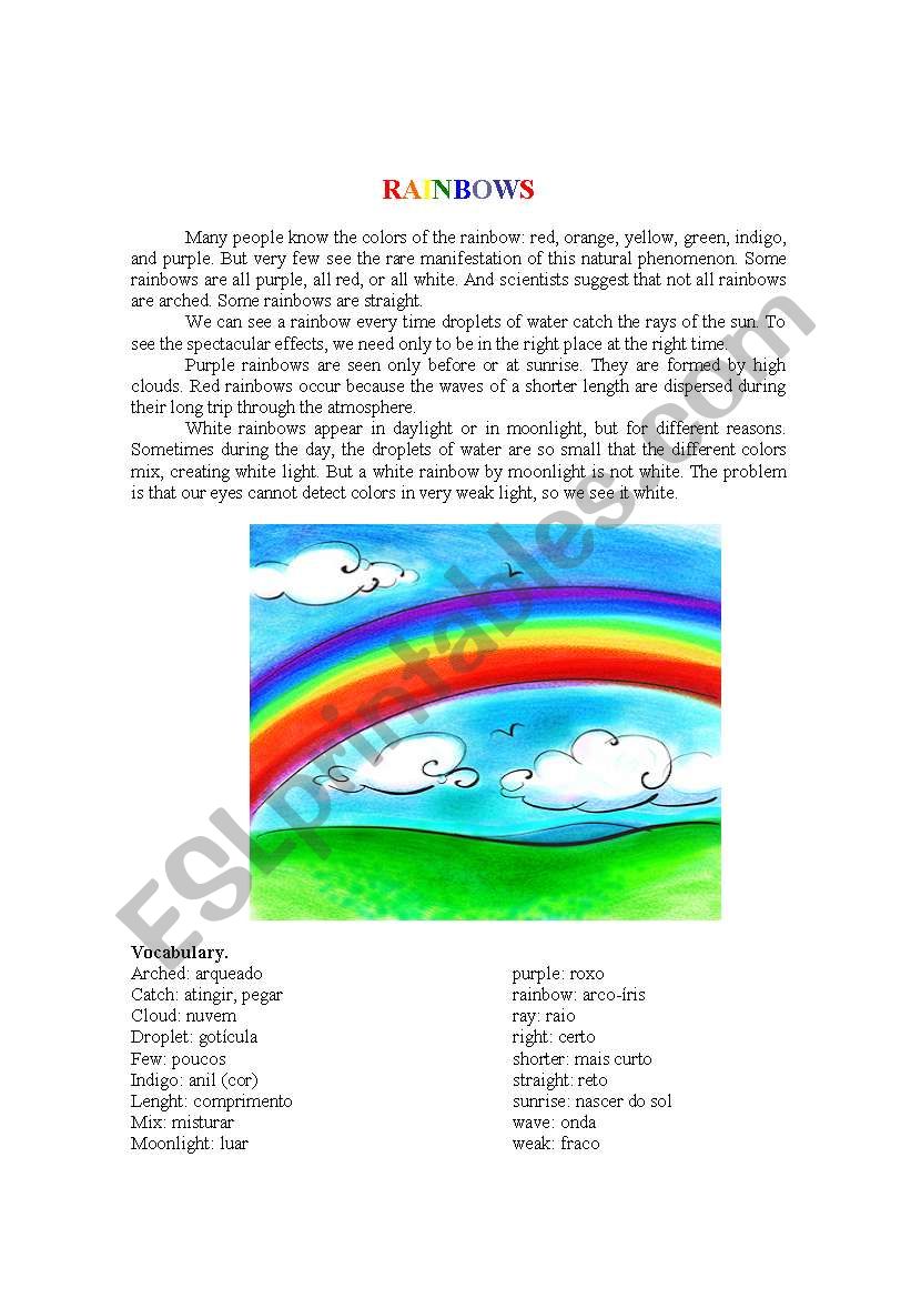 colors worksheet