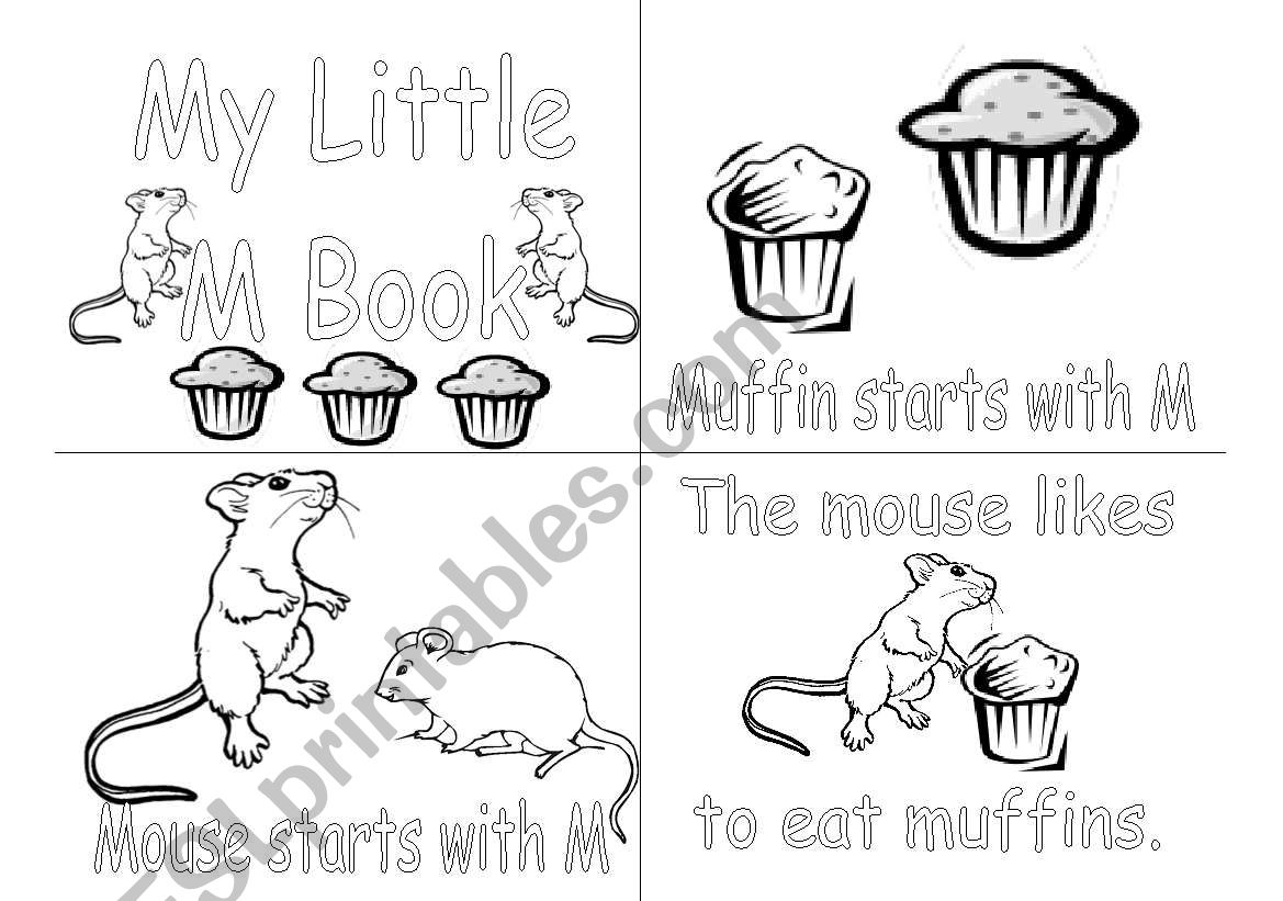 M alphabet book worksheet