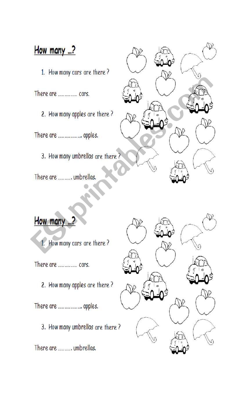 how many...? worksheet