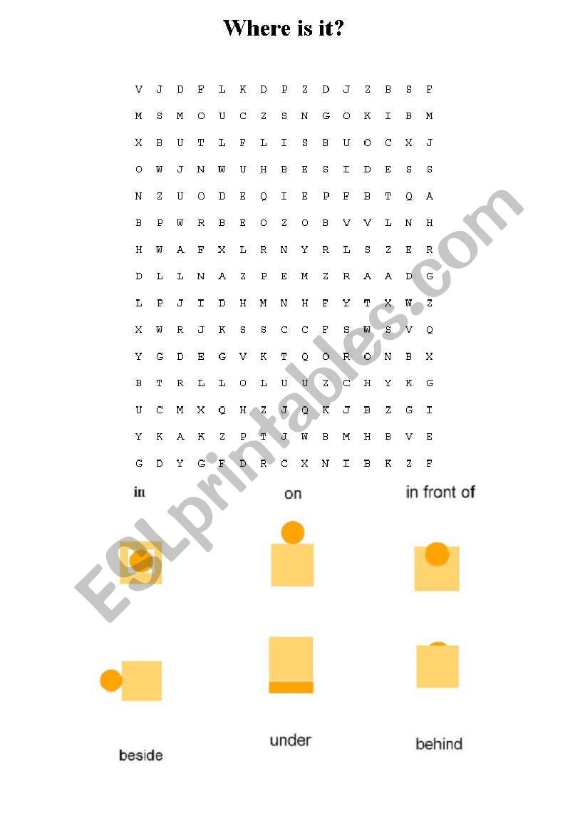 Where Is It? (prepositions of place)