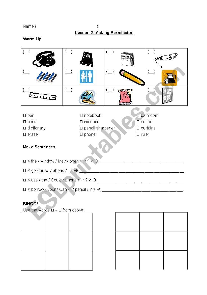 english-worksheets-asking-permission